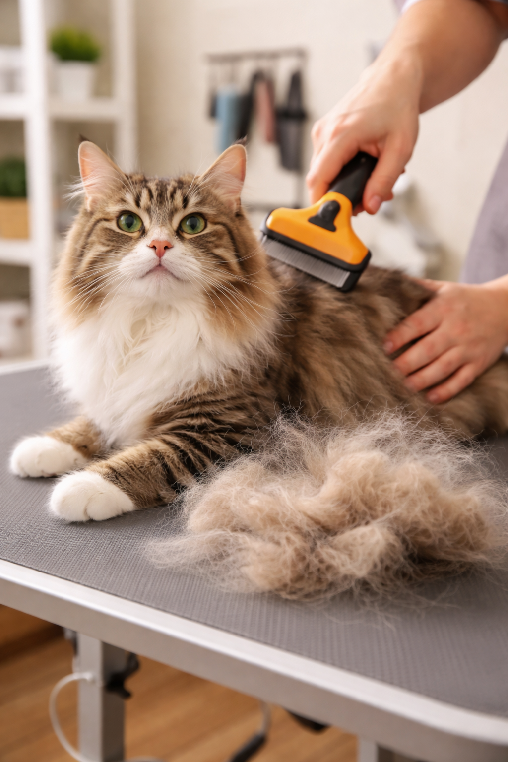 De-shedding grooming treatment